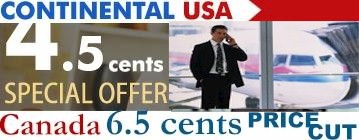 4.5 cents USA toll free